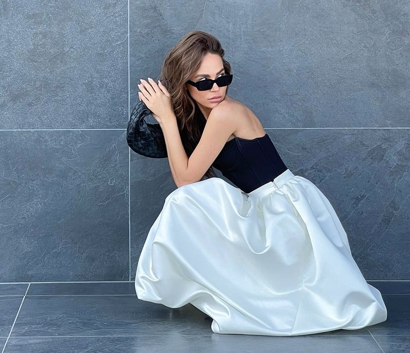 Valenzora | Long Spring Skirts Pleated