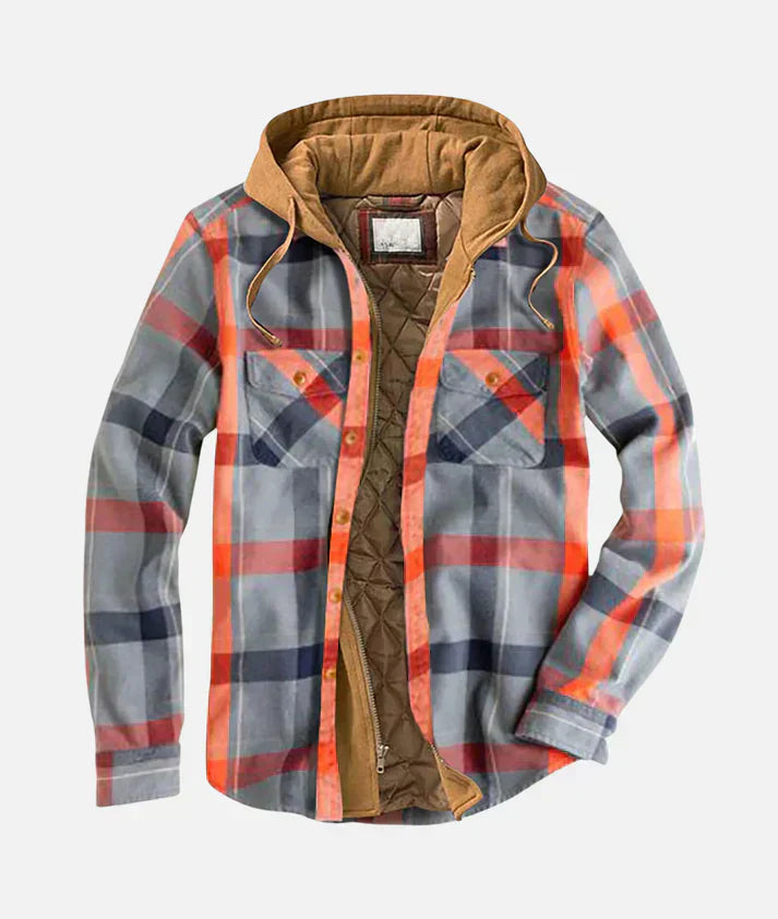 Valenzora | Checkered jacket with hood