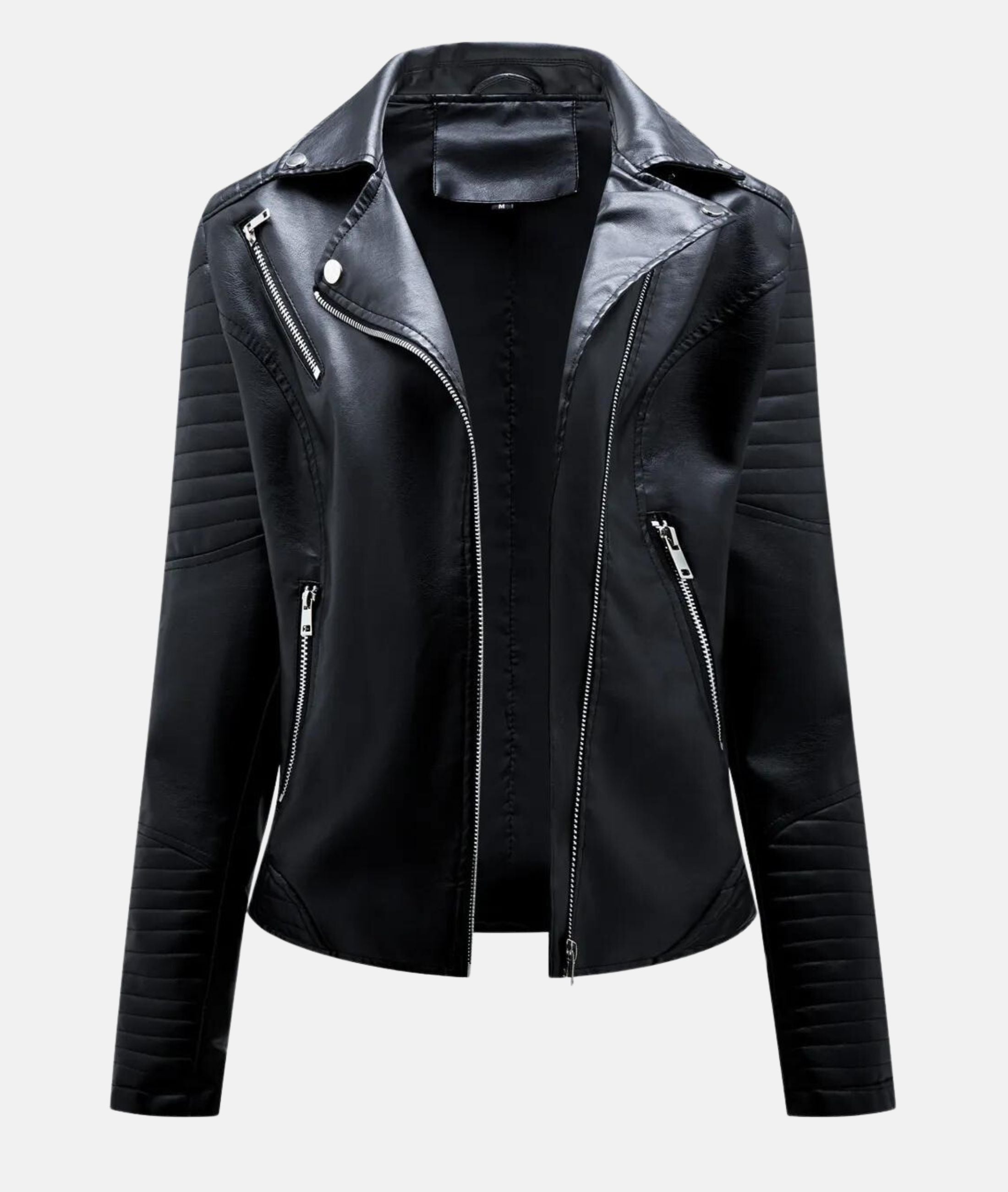 Valenzora | Women's leather jacket without hood - Stylish biker jacket