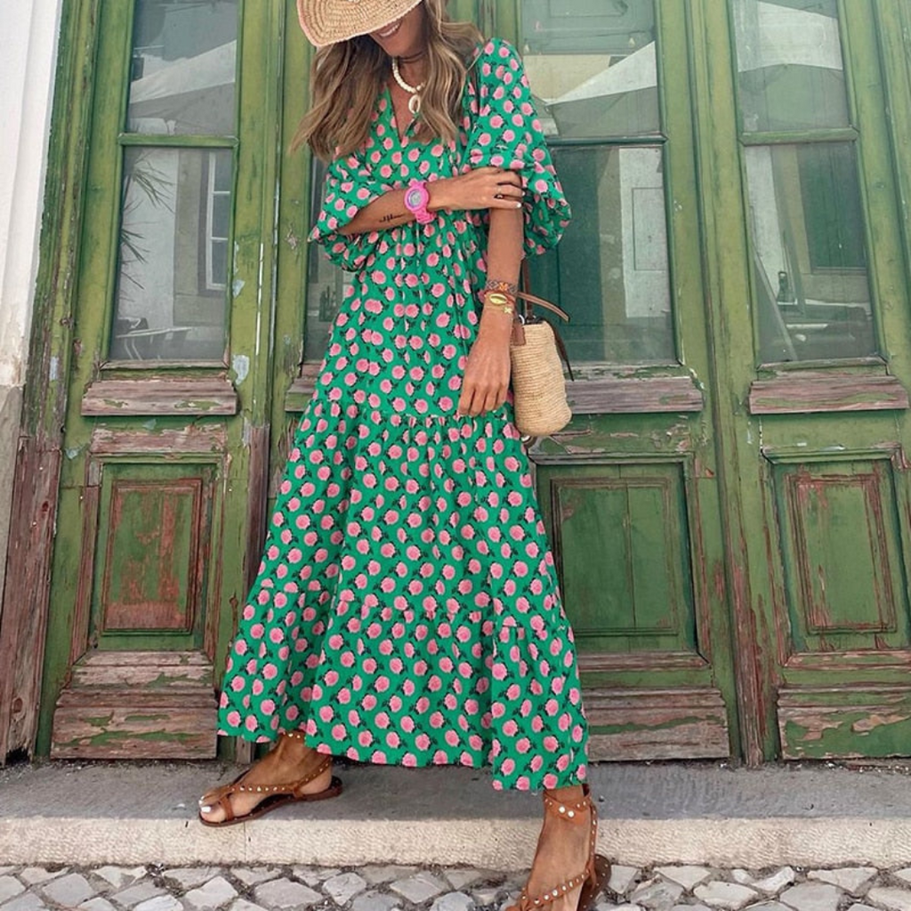 Mila™ – Grünes Sommerkleid