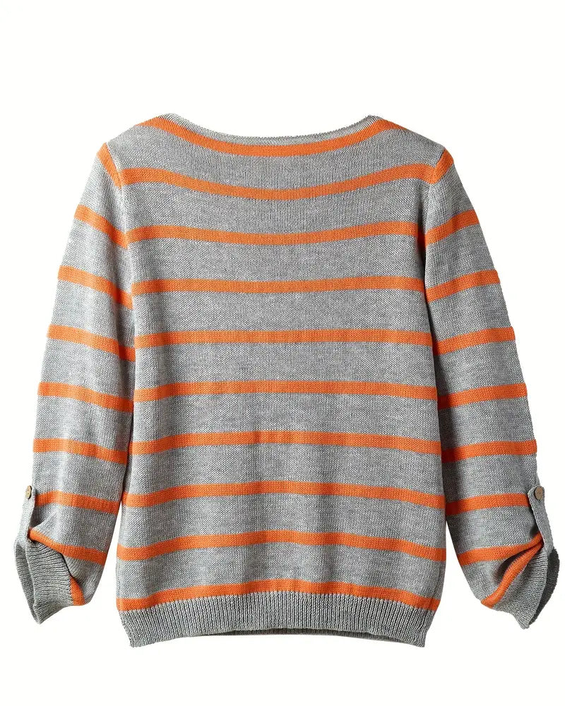 Valenzora – Warm striped women's sweater