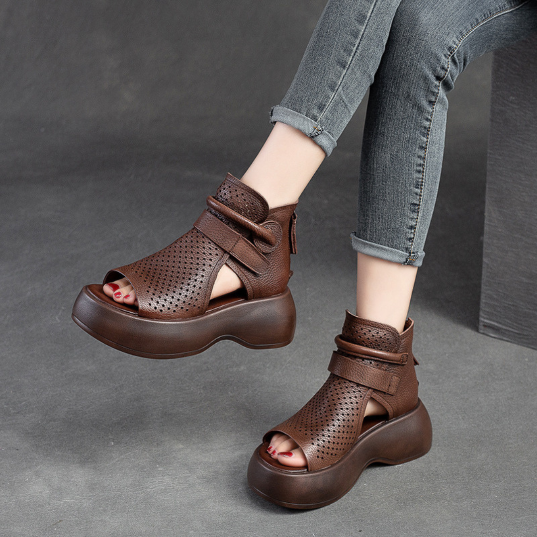 Valenzora | Ledersandalen für orthopädische Bedürfnisse