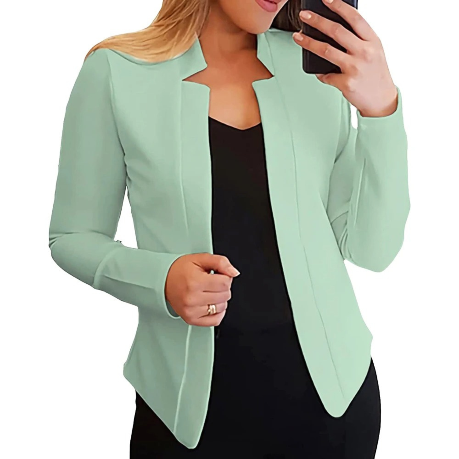 Valenzora – Kleiner Damenblazer, schlichter Cardigan