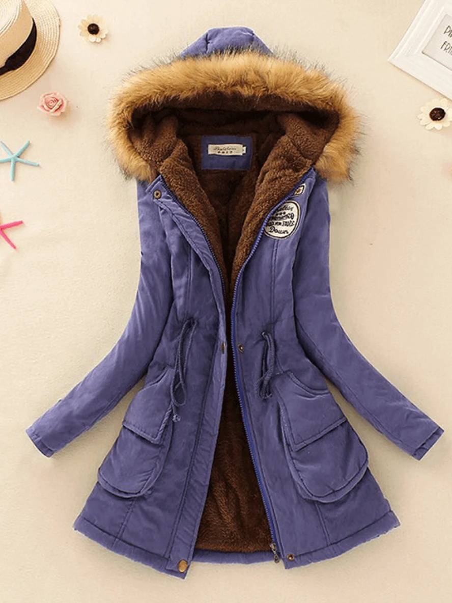 Valenzora | Women's parka in mid-length style with zipper