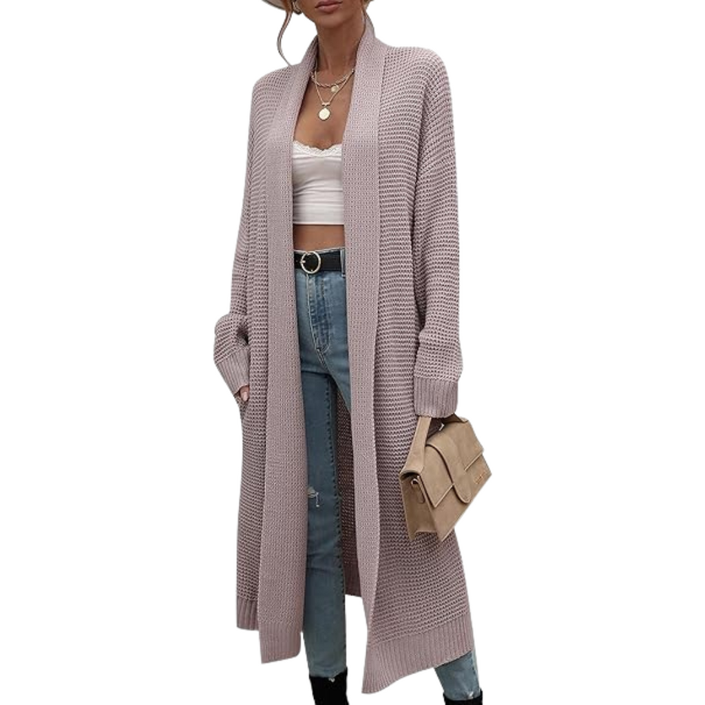 Valenzora | Langer offener Cardigan für Damen