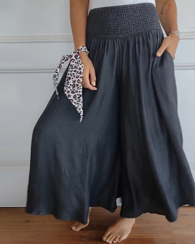 Valenzora | Hose mit elastischem Bund und weitem Bein