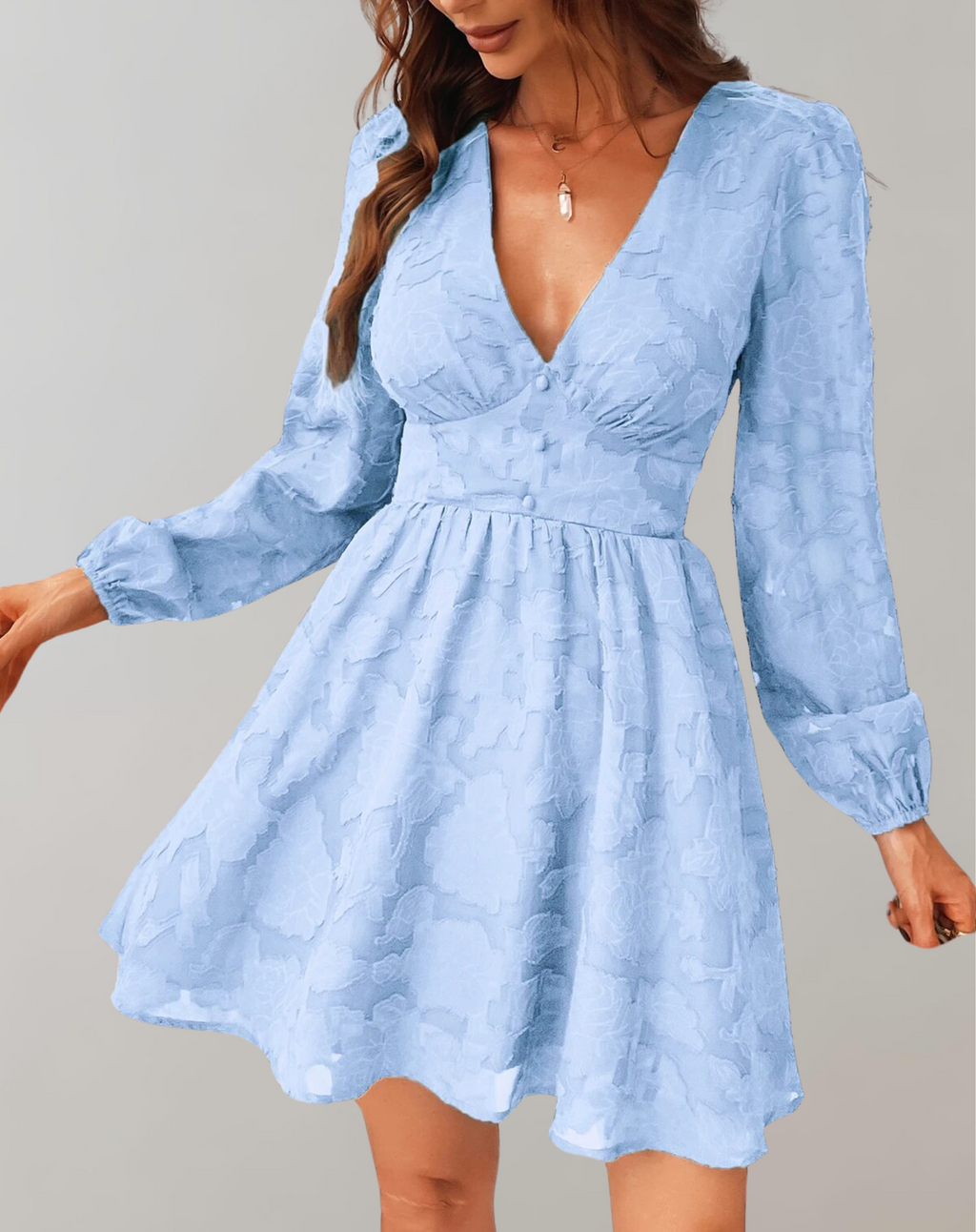 Valenzora | V-neck mini dress