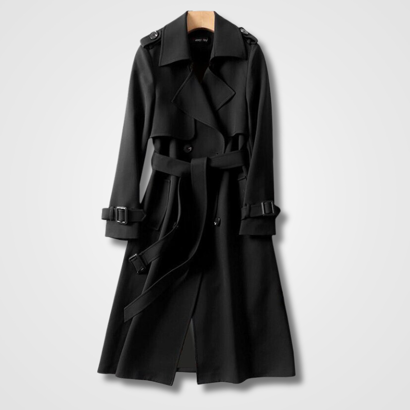 Valenzora | Casual Long Trench Coat With