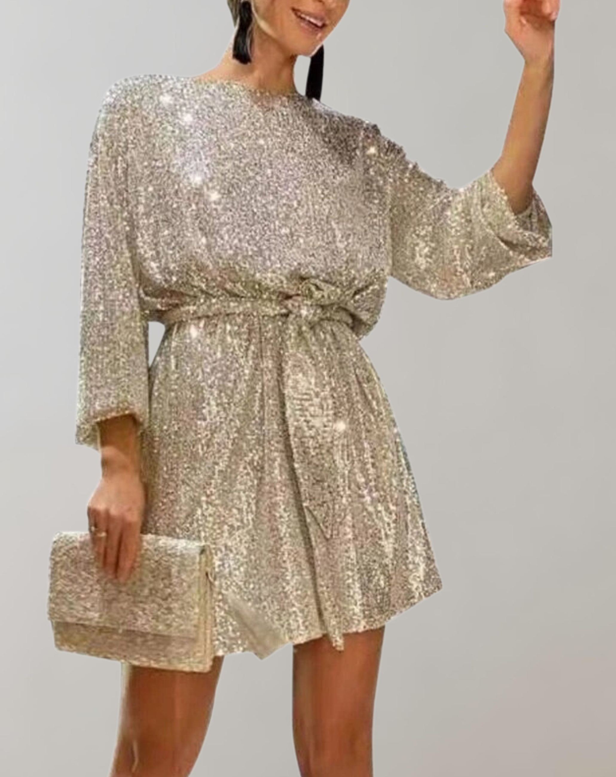 Valenzora - Glittering sequin dress for women