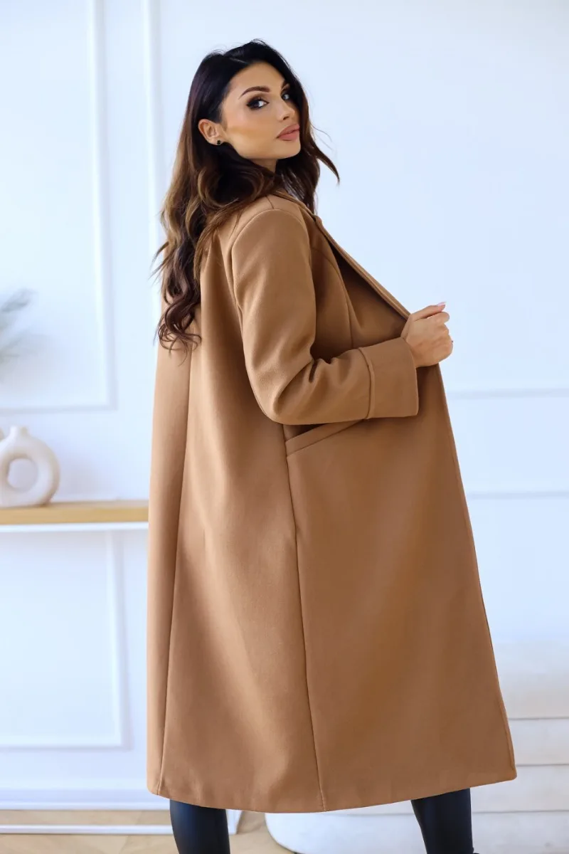Valenzora | Classic long trench coat with