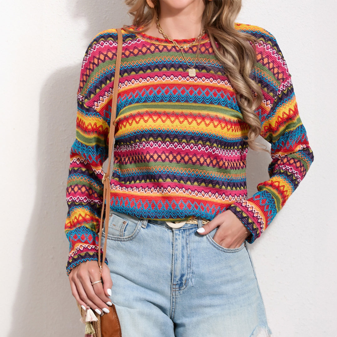 Valenzora | Retro Herbstpullover