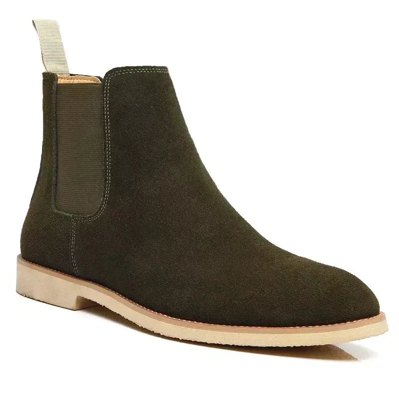 Valenzora | Luxury Calf Suede Chelsea Boots with Leather Insole