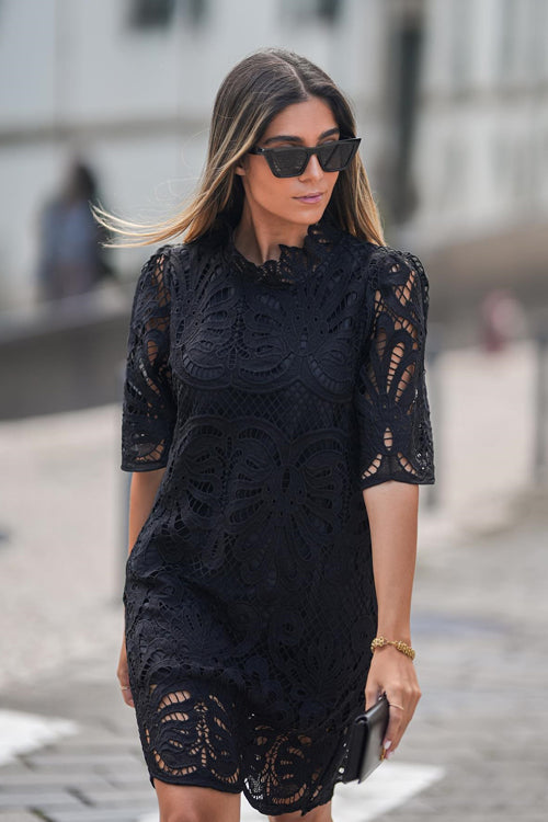 Valenzora | Out In The World Hollowed-Out Mini Dress