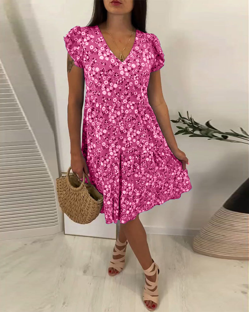 Valenzora | Frisches Sommerkleid mit Blumenmuster