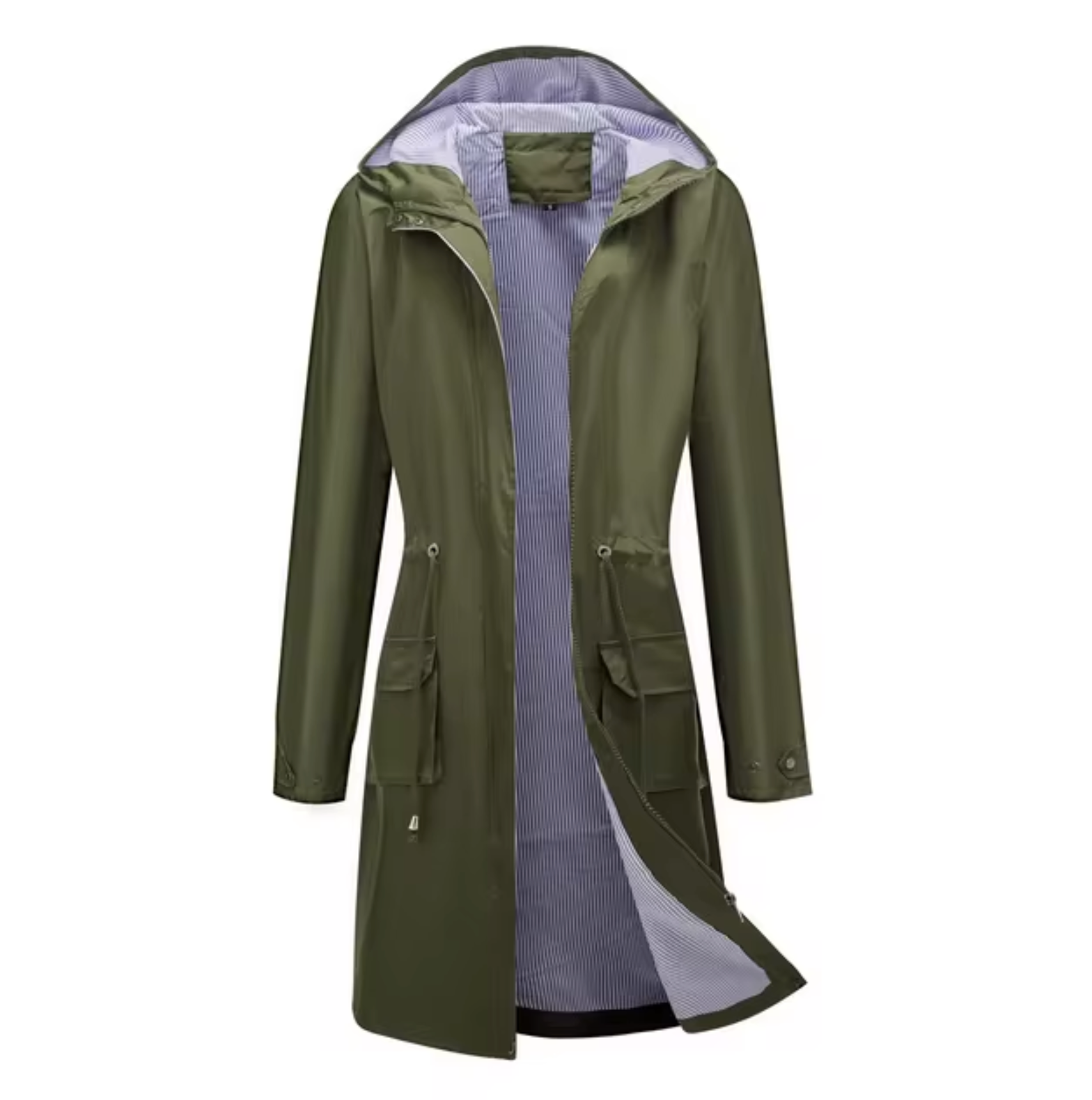 Valenzora | Long waterproof hooded jacket for women
