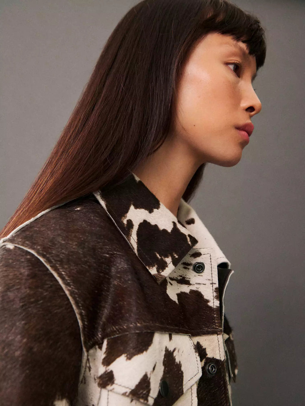 Valenzora | Patterned leather jacket