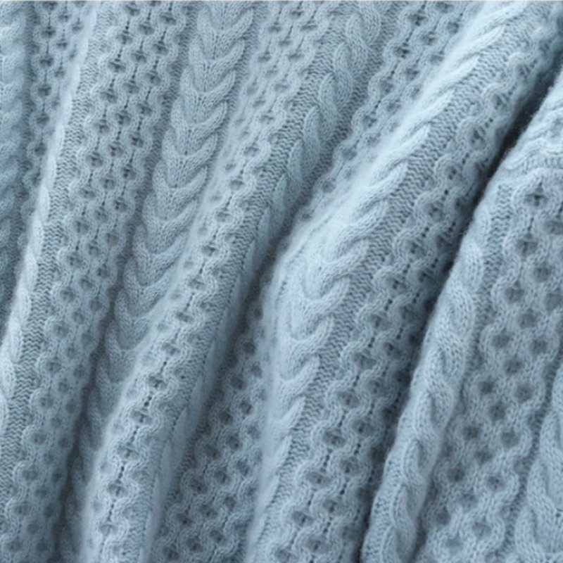 Valenzora | Luxuriöser Kaschmir-Rollkragenpullover mit Karomuster