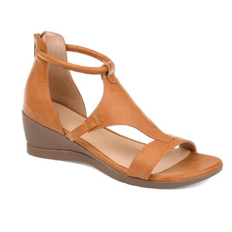 Valenzora | Women's sandal with raised heel and ankle strap