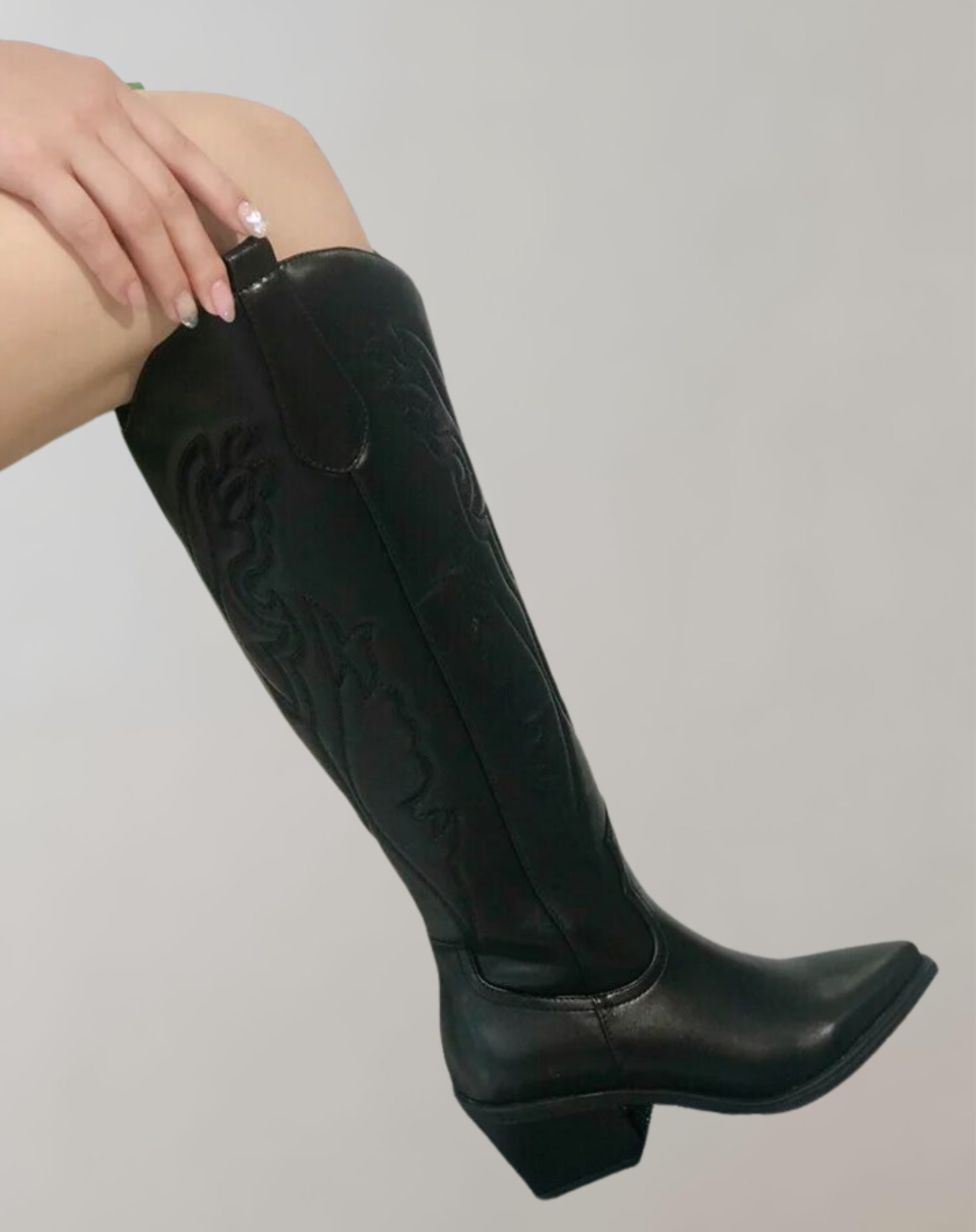 Valenzora | Bestickte kniehohe Westernstiefel