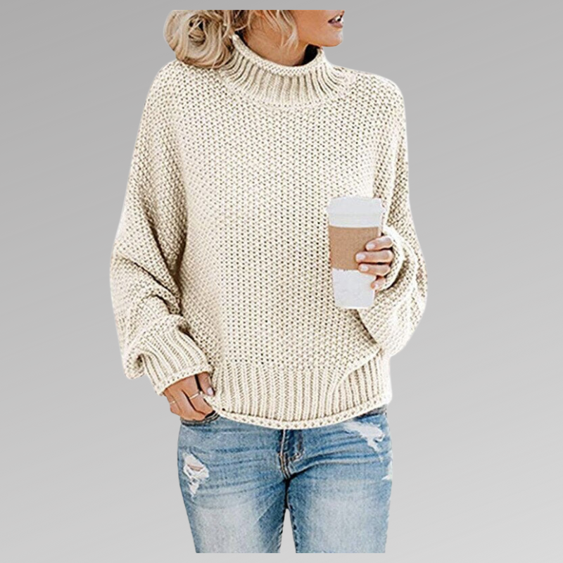 Valenzora - Gemütlicher Strickrollkragenpullover für Damen