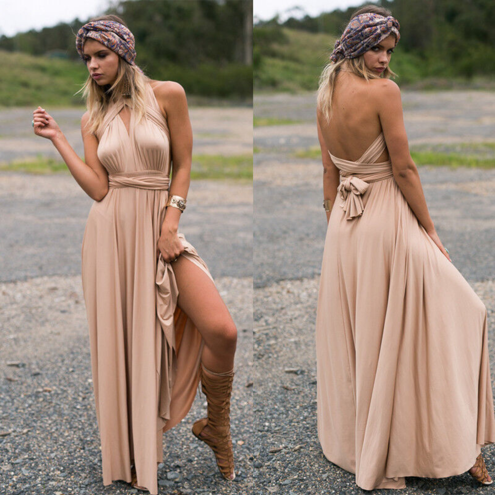 Valenzora | Elegantes Infinity-Damenkleid Schickes Wickel-Sommerkleid