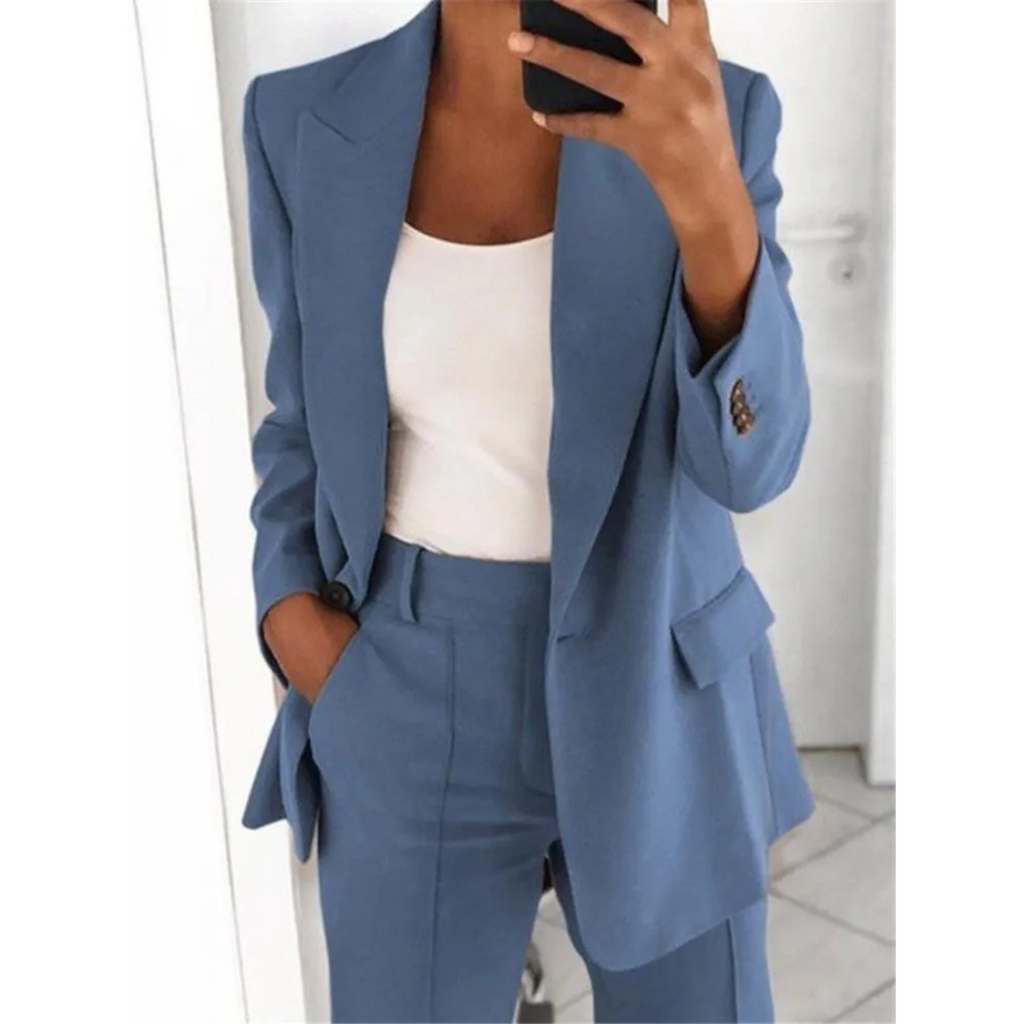 Valenzora | Long Sleeve Office Blazer for Women