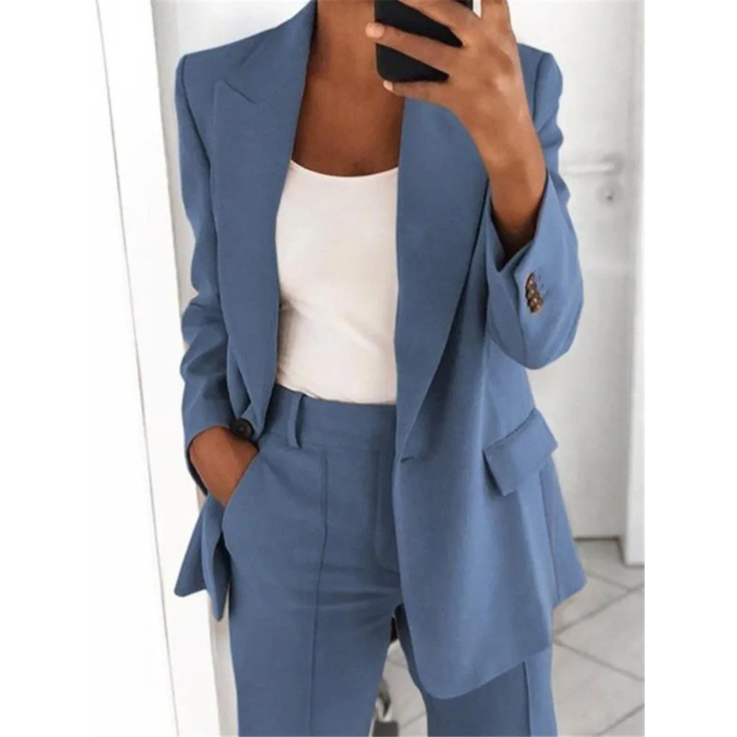 Valenzora | Long Sleeve Office Blazer for Women