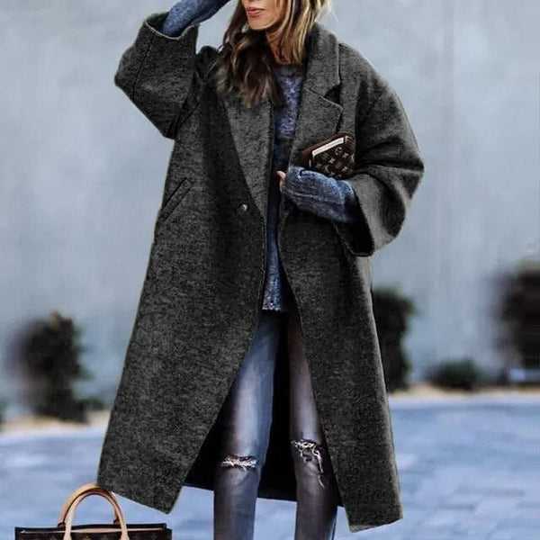 Valenzora | Elegant coat with floral pattern