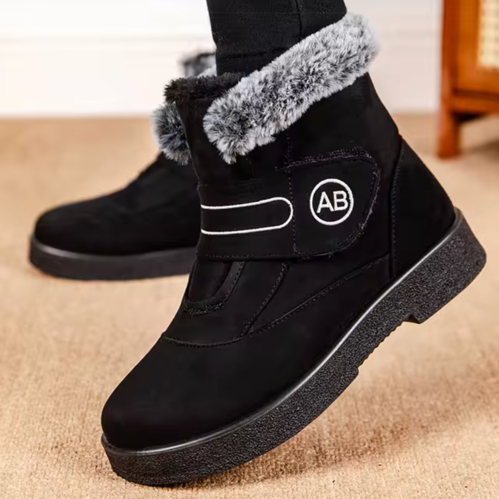 Valenzora | Fur-trimmed ankle boots