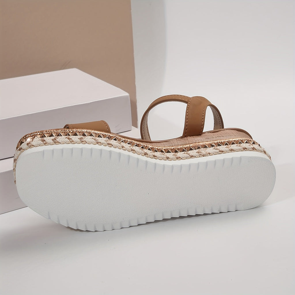 Valenzora | Elegant Women's Buckle Comfort Platform Sandals