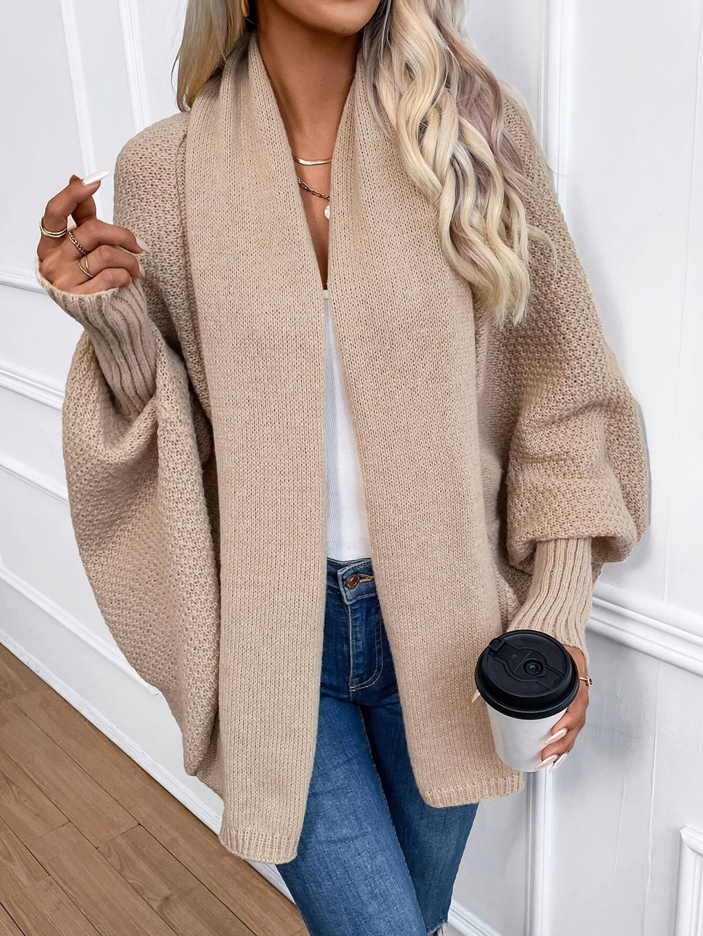 Valenzora | Cardigan mit Fledermausärmeln