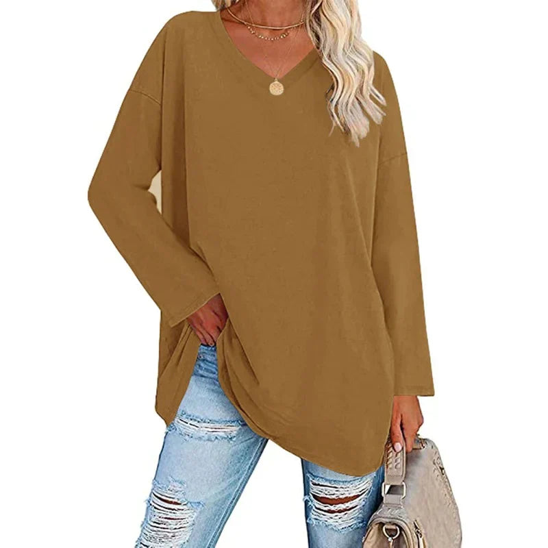 Valenzora | V-Ausschnitt Stricktop für Damen – Stylischer und bequemer Pullover