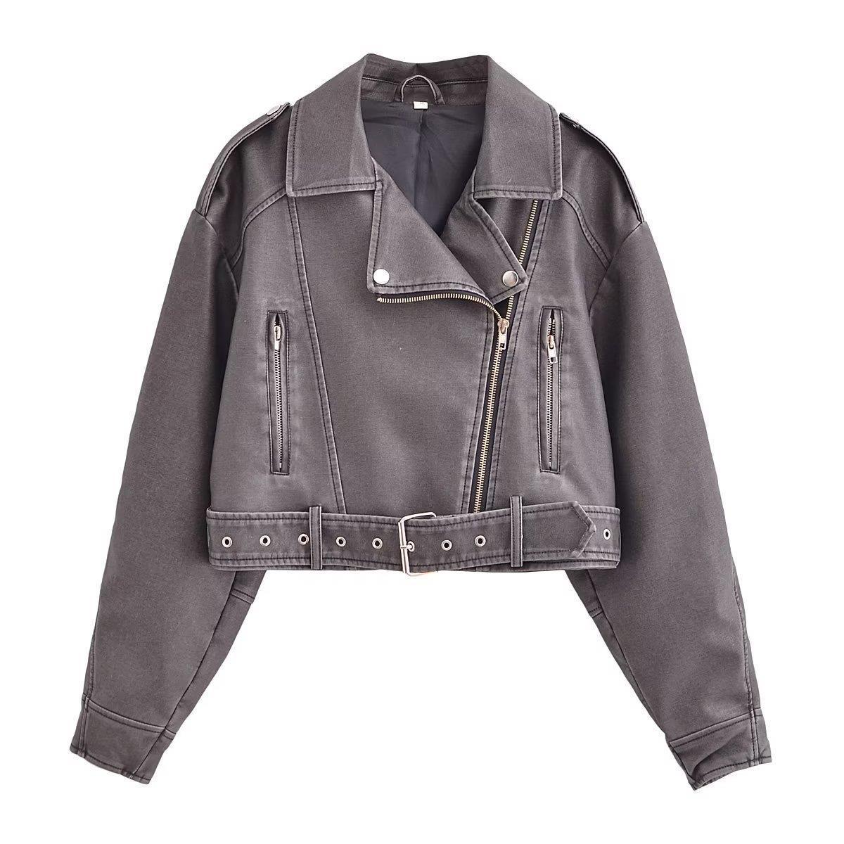 Valenzora | Washable, Gradient Leather Jacket for Women*
