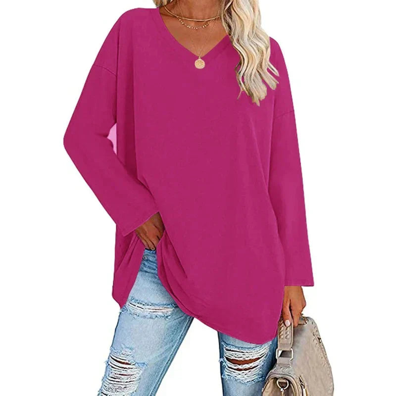 Valenzora | V-Ausschnitt Stricktop für Damen – Stylischer und bequemer Pullover