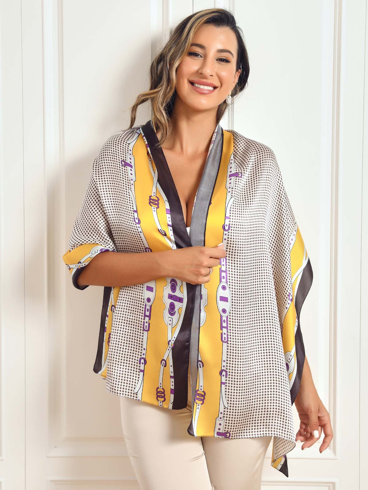 Valenzora | Luxurious women's scarf made of mulberry silk