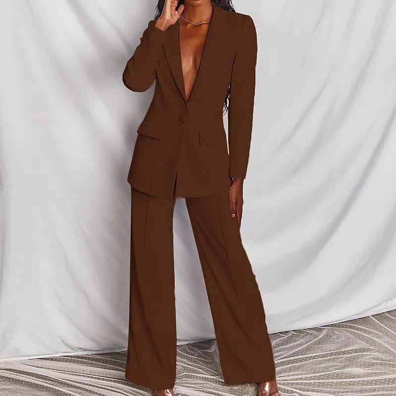 Valenzora | Elegant women's suit with long sleeves and trousers