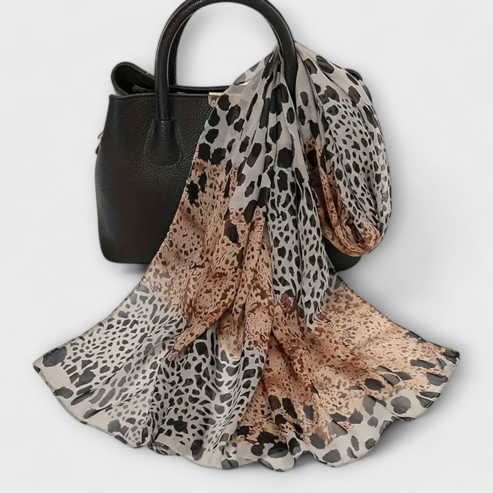 Valenzora | Leopard chiffon scarf