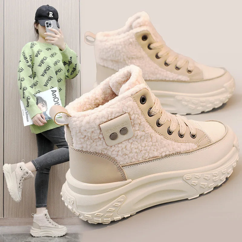 Valenzora | Waterproof Plush Ankle Boots