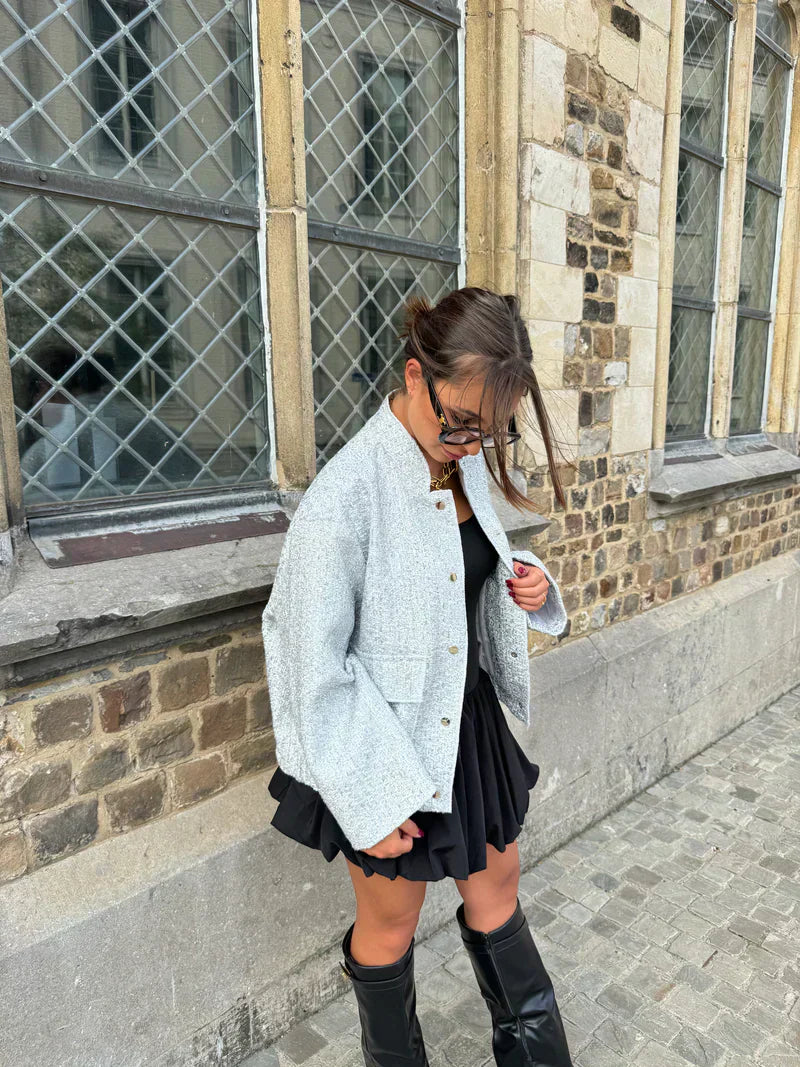 Valenzora | Sequin bomber jacket