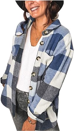 Checked shirt with button placket