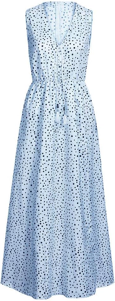 Valenzora | Böhmisches Patchwork-Kleid mit V-Ausschnitt und A-Linie in Tupfen