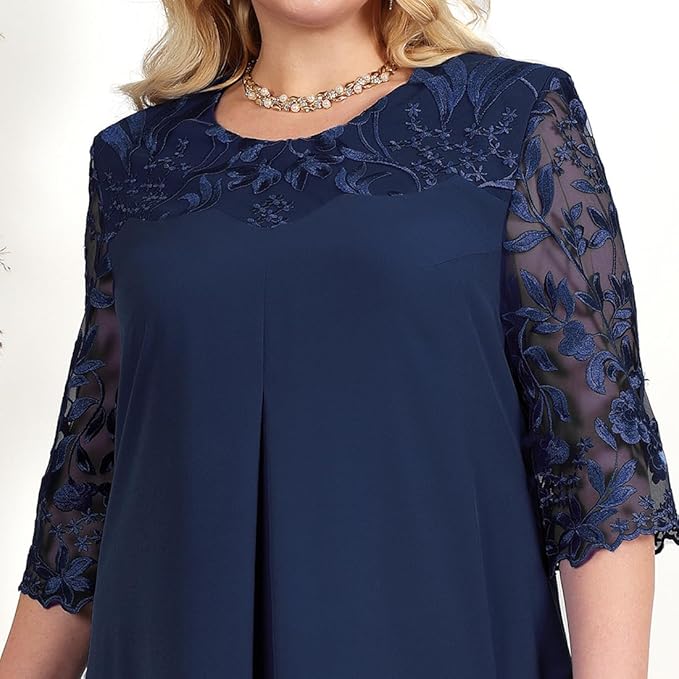 Valenzora Classic Summer Dresses: Plus-Size Elegance for Women