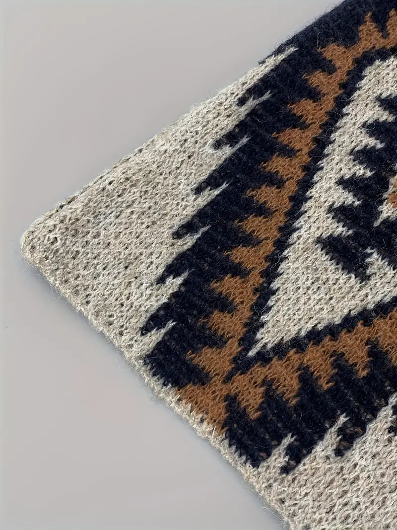 – Strickjacke mit Ethno-Muster
