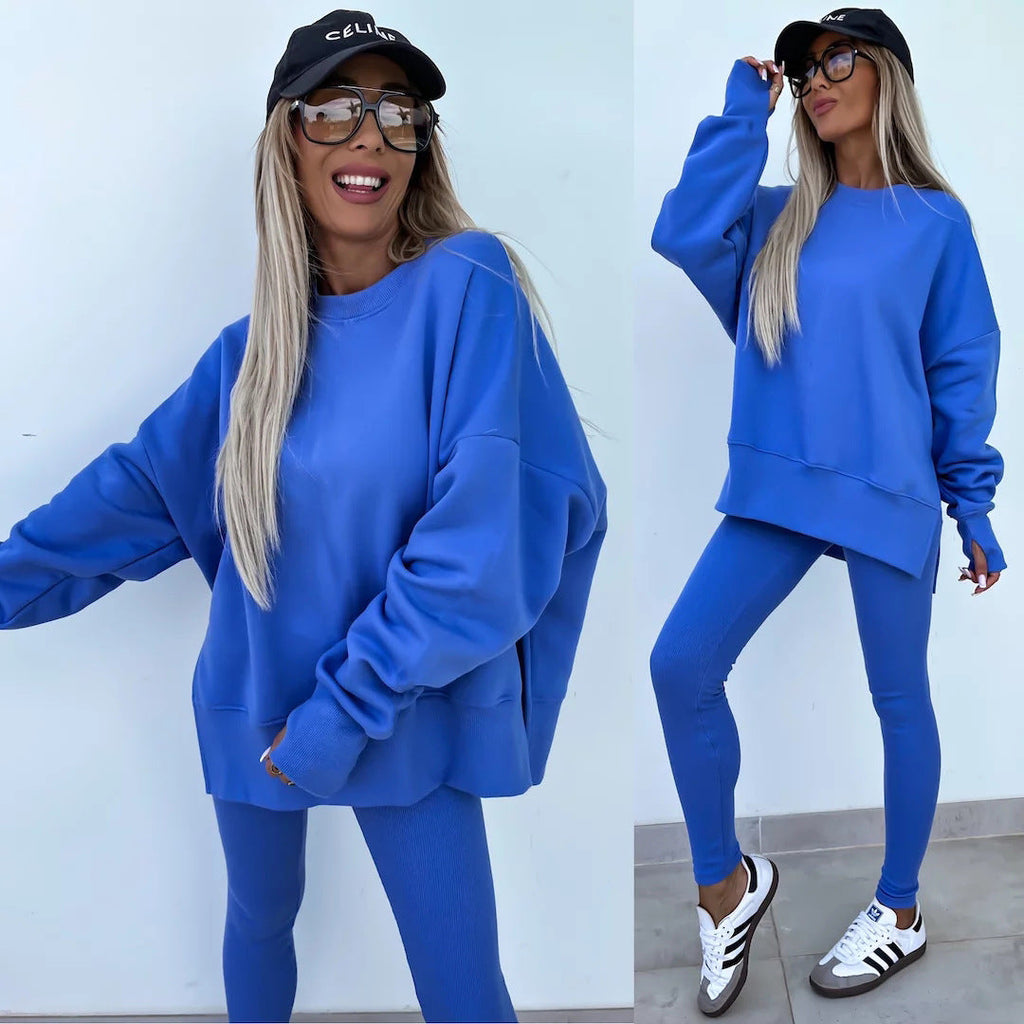 Valenzora | Damen Anzug im Relaxed-Stil mit langen Ärmeln – Winter-Set