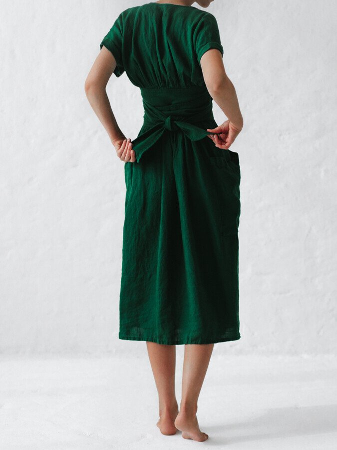Valenzora | Fließendes Leinenkleid