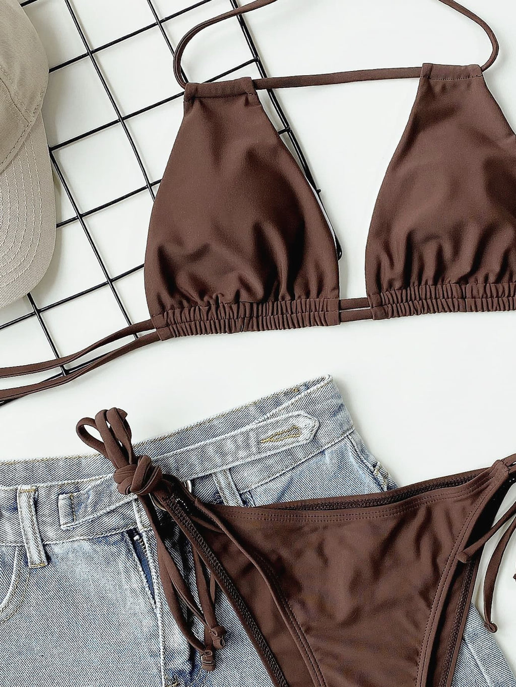 Valenzora | Strapless Ruched Bikini Set