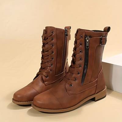 Valenzora - Ankle boot with zipper and lace