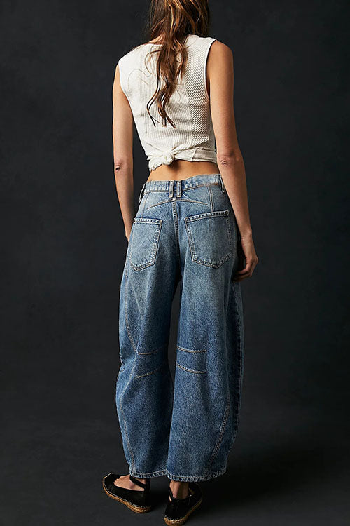 Valenzora | Rosiedress Mid Rise Barrel Leg Jeans