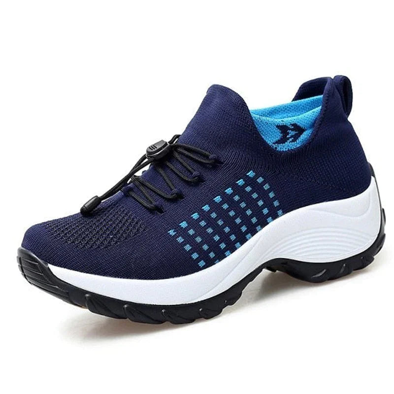 Valenzora - Breathable Slip-On Walking Shoes for Women | Lightweight Mesh Slip-On Hiking Sneakers for Women