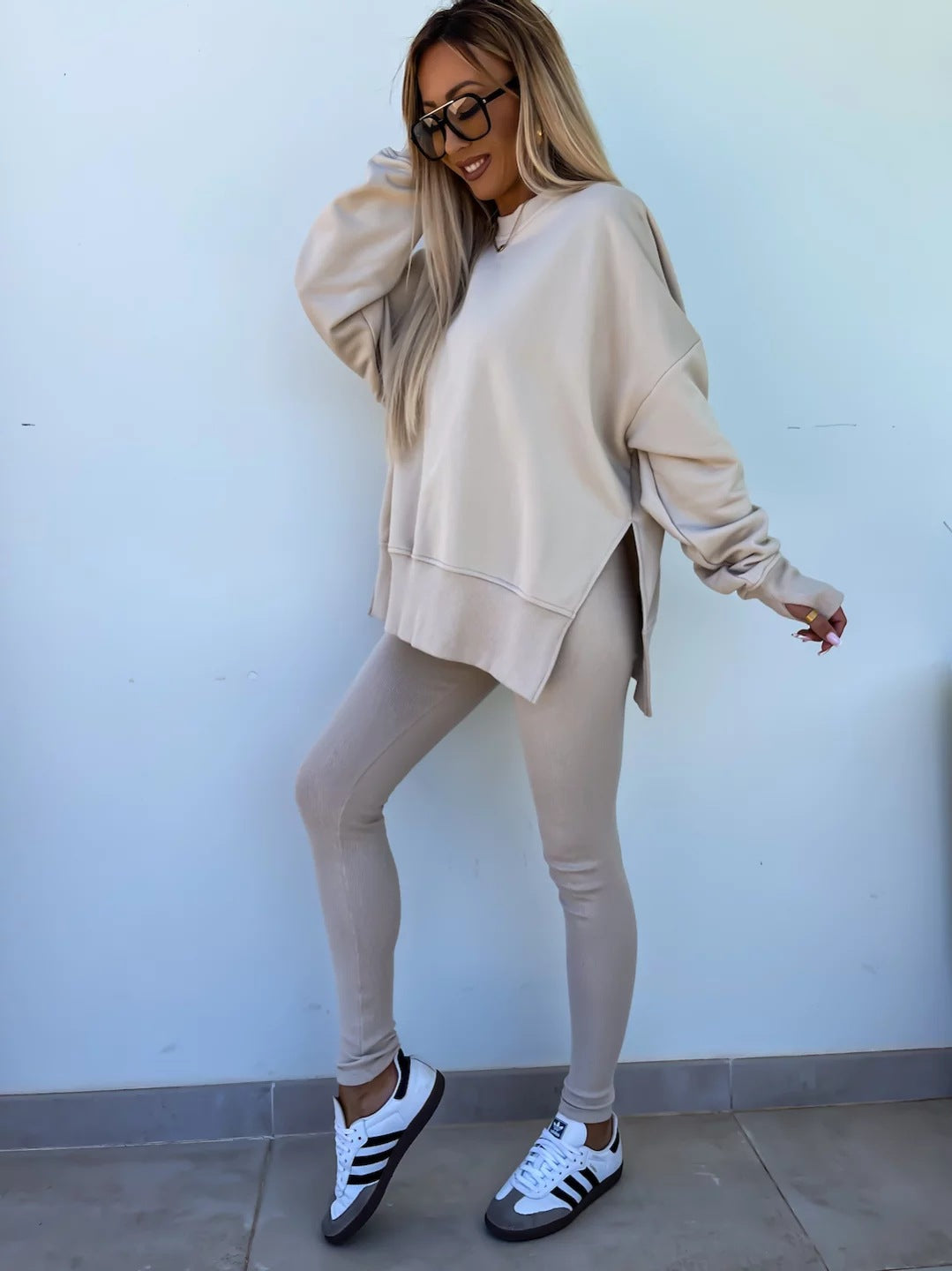 Valenzora | Damen Anzug im Relaxed-Stil mit langen Ärmeln – Winter-Set